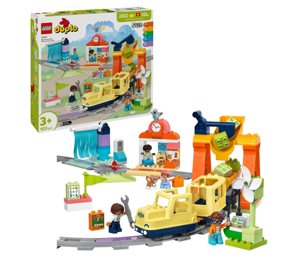 LEGO DUPLO 10428 Duży interaktywny pociąg miejski - 1284207 - zdjęcie